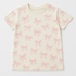 White Round Neck Bowknot All-Over Print